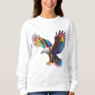 Sweatshirt 🦅 ✨ Esprit non dompté : L'Aigle arc-en-ciel de la