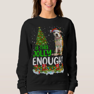Sweatshirt Est-Ce Que Ce Jolly Assez Bull Terrier Chien Noël