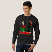 Sweatshirt Est-Ce Que Ce Jolly Assez Chat Noir Joyeux Noël Tr (Devant entier)