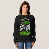 Sweatshirt Est-ce que quelqu'un a dit que la Saint Patrick de (Devant entier)