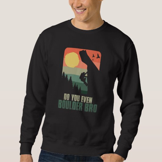 Sweatshirt Est-ce que vous même Boulderer Boulderer Boulderi (Devant)