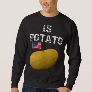Sweatshirt Est La Pomme De Terre Comme On Le Voit À La Télévi