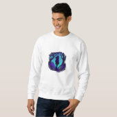 Sweatshirt Esthétique Fey Gothique Emo Goblincore Graphisme F (Devant entier)