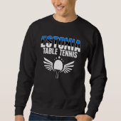 Sweatshirt Estonia Table Tennis Estonian Ping Pong Suppor (Devant)