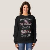 Sweatshirt Étape Dadsaurus Comme Une Étape Normale Papa Seule (Devant entier)