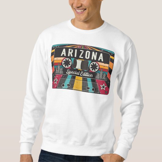 Sweatshirt État de Retro Arizona (Devant)
