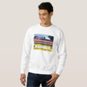 Sweatshirt État de Washington | Champ de tulipes (Devant entier)