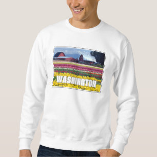Sweatshirt État de Washington Champ de tulipes