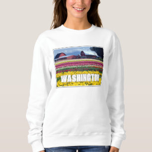 Sweatshirt État de Washington Champ de tulipes