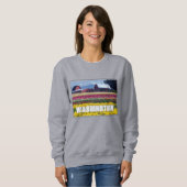 Sweatshirt État de Washington | Champ de tulipes (Devant entier)