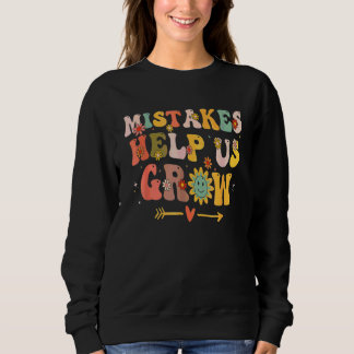 Sweatshirt État d'esprit de croissance groovy positif enseign