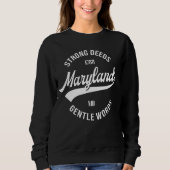 Sweatshirt État du Maryland 1 (Devant)