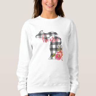 Sweatshirt État du Michigan où le Buffalo a été abattu noir e