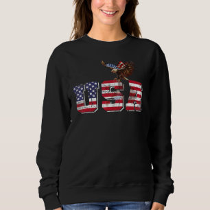 Sweatshirt États-Unis Drapeau américain Patriotique 4 juillet