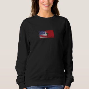 Sweatshirt États-Unis Maroc drapeaux - États-Unis d'Amérique,