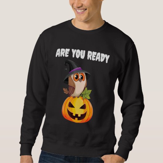 Sweatshirt Êtes-Vous Prêt Pour Halloween (Devant)