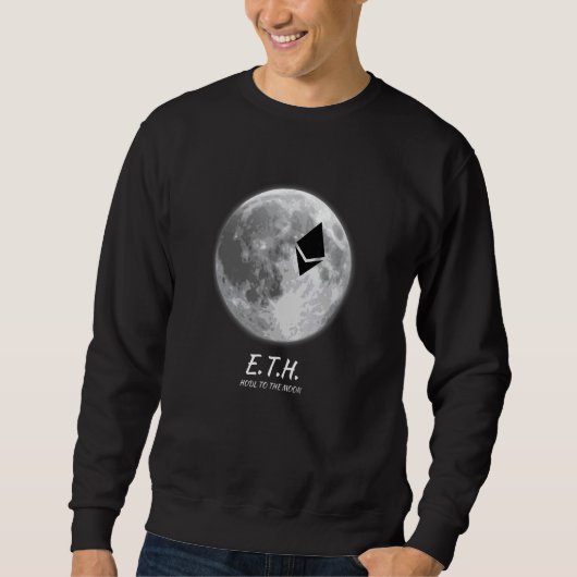 Sweatshirt Eth Hodl Au Crypto Lune (Devant)