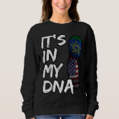 Sweatshirt Éthiopie Éthiopiens Afrique Drapeau Fier ADN Améri (Devant)