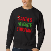 Sweatshirt Ethiopie Funny Ethiopie Pyjama Noël (Devant)