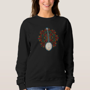 Sweatshirt Ethnic Banjo Player Folk Country Music Acoustic In