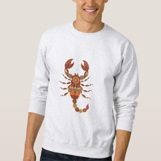 Sweatshirt Ethnic Floral Scorpion (Devant)