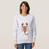 Sweatshirt Ethnic Floral Scorpion (Devant entier)