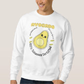 Sweatshirt Étiquette de fruit d'avocat sélectionné à la main (Devant)