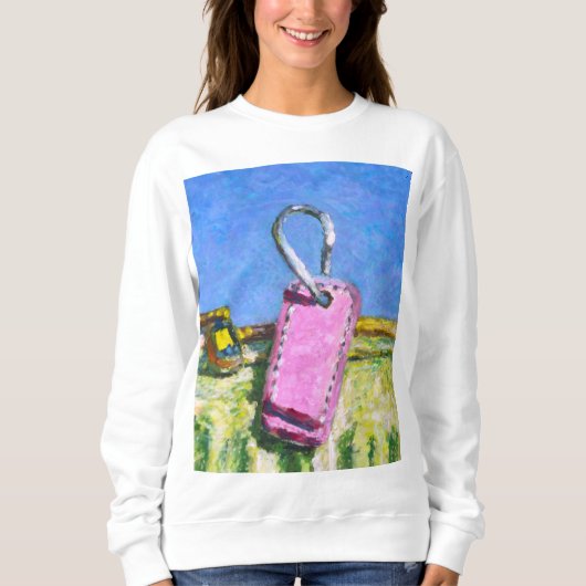 Sweatshirt Étiquette rose (Devant)