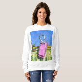 Sweatshirt Étiquette rose (Devant entier)