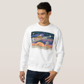Sweatshirt Étoile de Noël - Welsh Corgi #7B (Devant entier)