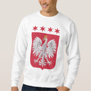 Sweatshirt Étoiles polonaises de drapeau de Chicago de crête