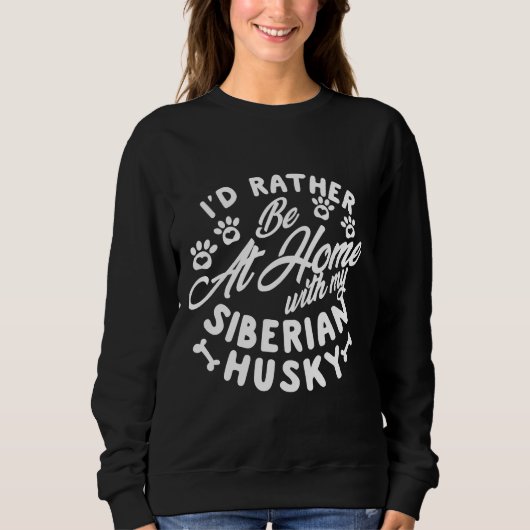 Sweatshirt Être à la maison Husky (Devant)