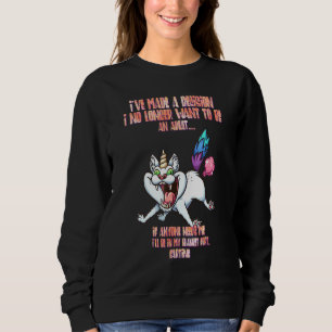 Sweatshirt Être dans ma couverture Fort Farting Drôle Humour