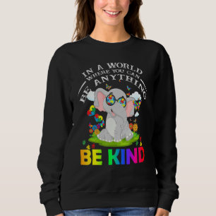 Sweatshirt Être Genre Eléphant Puzzle Inspirationnel Autisme 