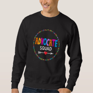 Sweatshirt Être Gentil Inclure Autism Advocate Squad Spad Ens