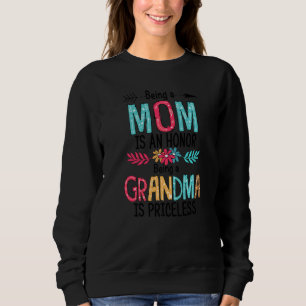 Sweatshirt Être Grand-Mère Est Un Honneur Être Grand-Mère Est