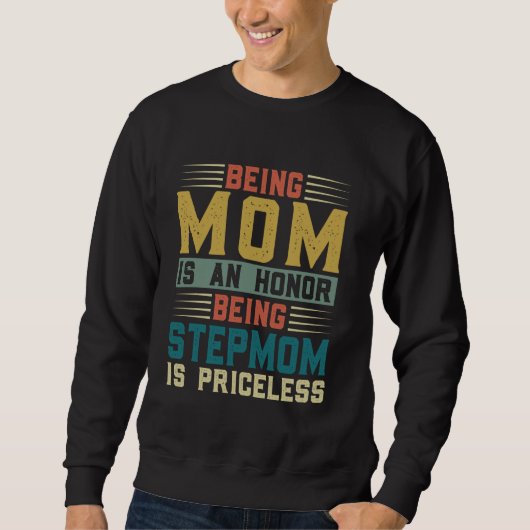Sweatshirt être maman est un honneur être belle-mère est ines (Devant)