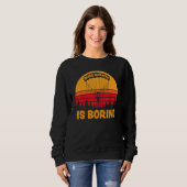 Sweatshirt Être Normal, c'est ennuyeux Paramotor Skydiver (Devant entier)