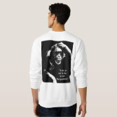 Sweatshirt Être ou ne pas être citée Hommes Moderne Blanc (Dos entier)