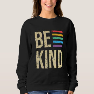 Sweatshirt Être un arc-en-ciel être un peu de citations posit