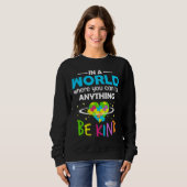 Sweatshirt Être un autisme (Devant entier)