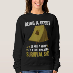 Sweatshirt Être Un Scout N'Est Pas Un Hobby Survival Ski Camp
