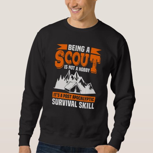 Sweatshirt Être Un Scout N'Est Pas Un Scoutisme Hobby (Devant)