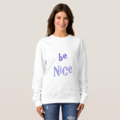 Sweatshirt être une belle image texte (Devant entier)