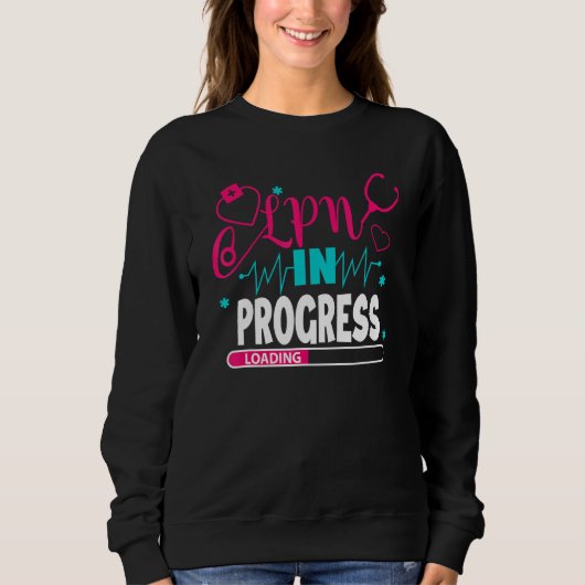 Sweatshirt Étudiant en école d'infirmière LPN en cours Future (Devant)