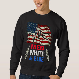 Sweatshirt Étudiant en médecine patriotique 4 juillet Médecin