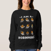Sweatshirt European Robin Bird Robinholic (Devant)