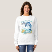 Sweatshirt Évasion Côtière des Sables de Siesta Ke (Devant entier)