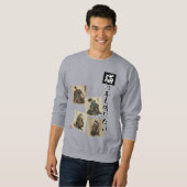 Sweatshirt "Even a Cat's Paws" Japanese Cat Art (Devant entier)