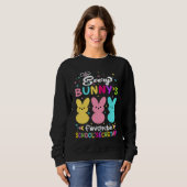 Sweatshirt Every Bunny's Favorite School Secretary Religious  (Devant entier)